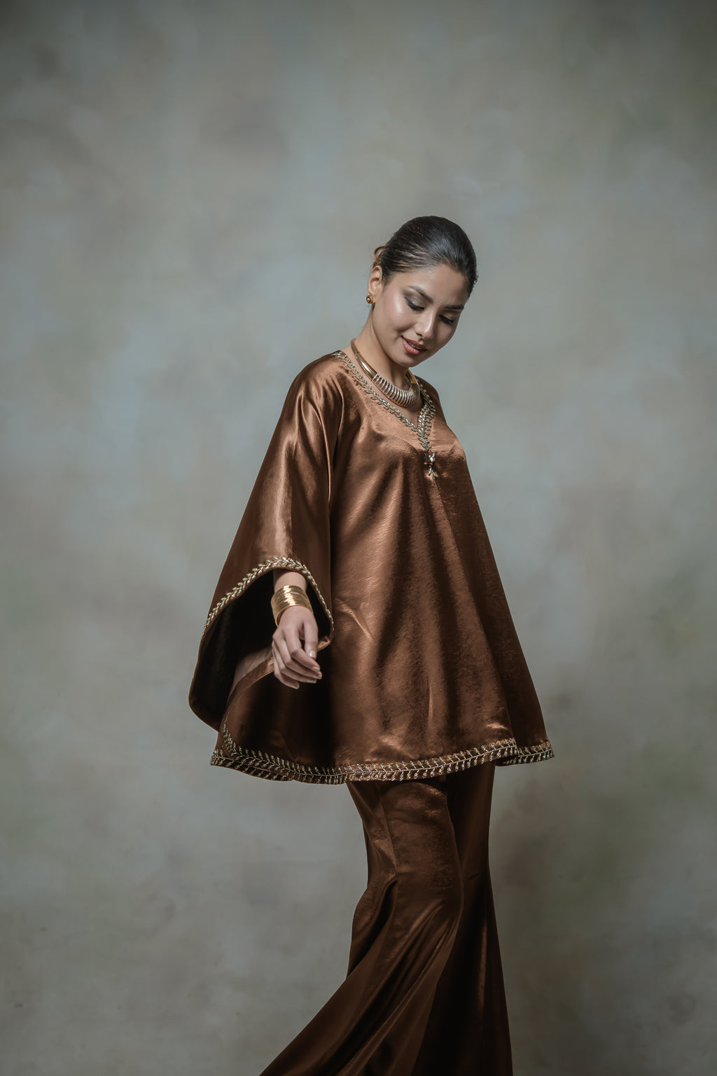 Satina Kaftan Set