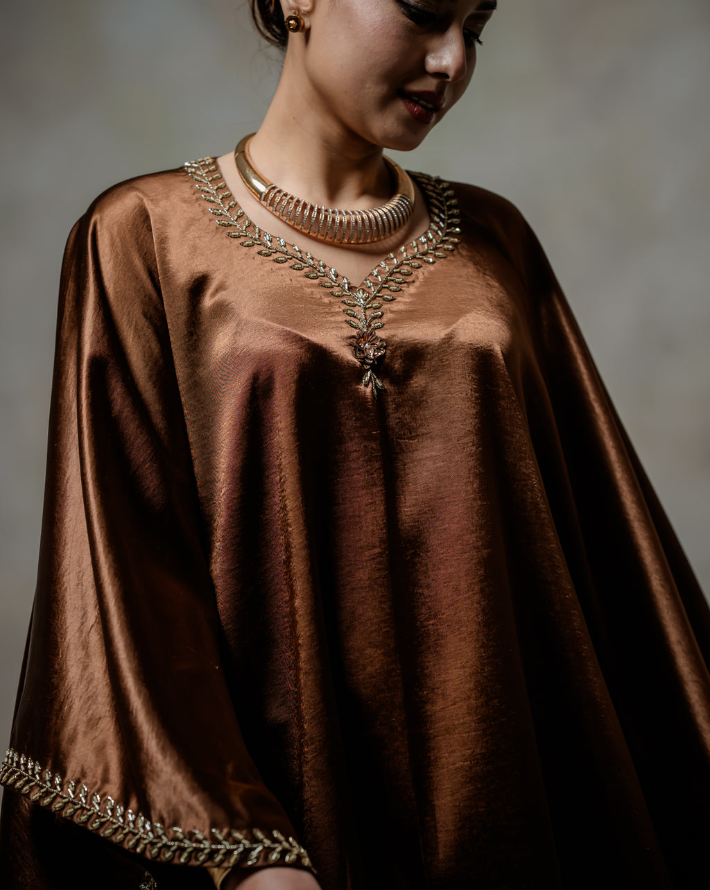 Satina Kaftan Set