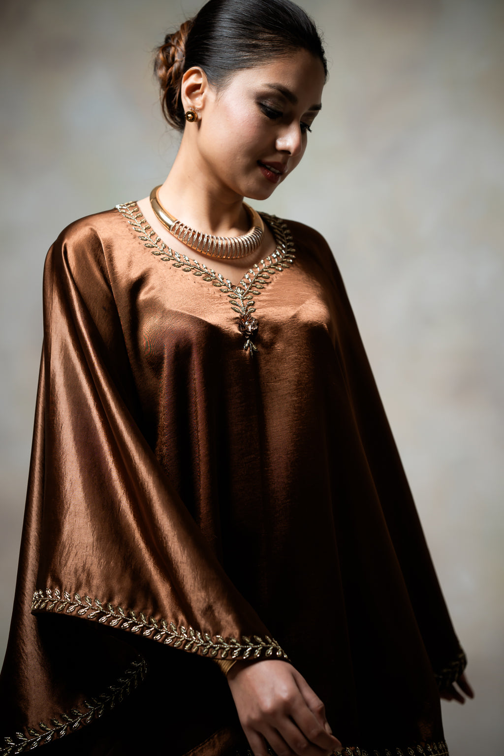 Satina Kaftan Set