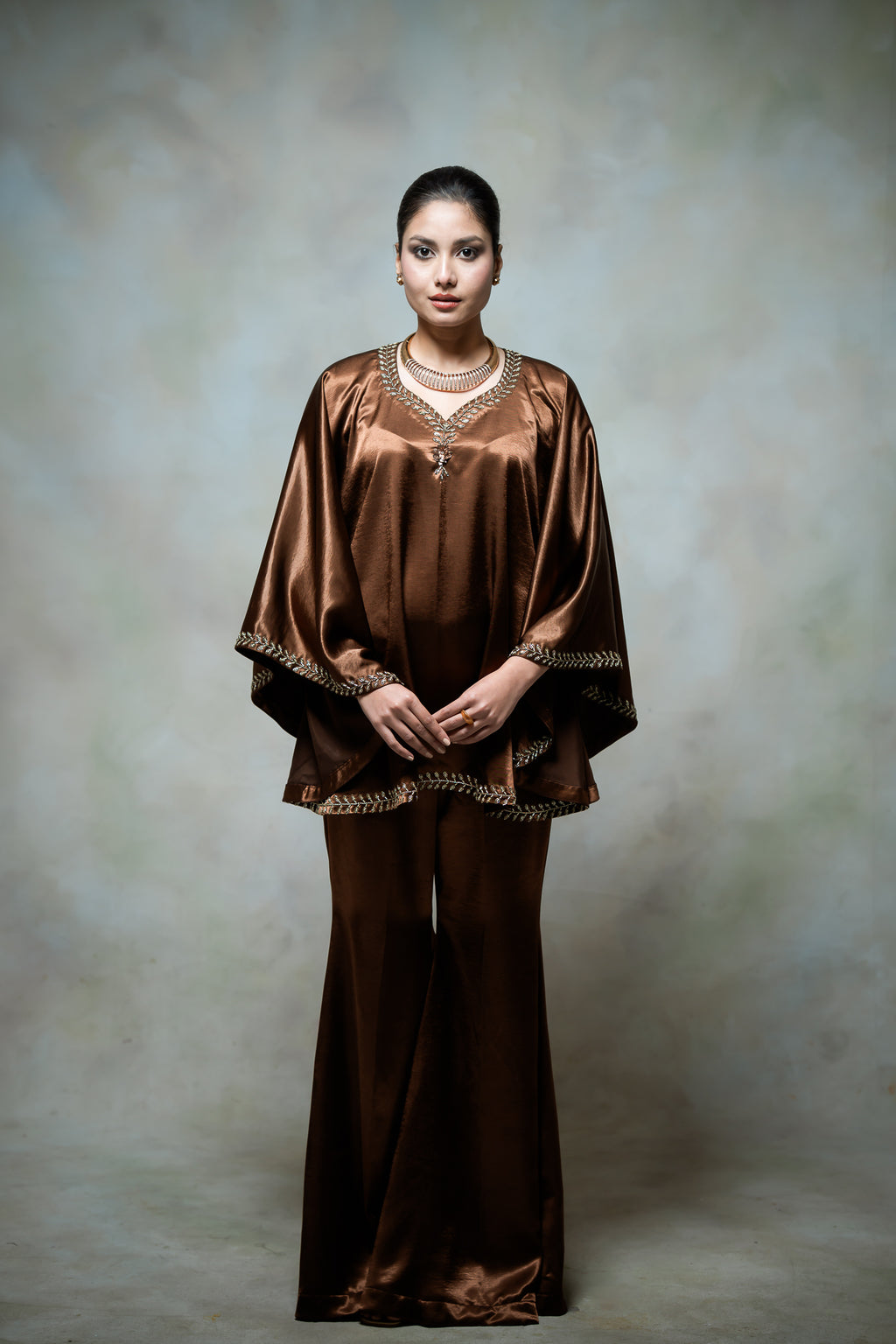 Satina Kaftan Set